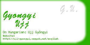 gyongyi ujj business card